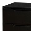 Lennart Mid Century Modern Nightstand, Black