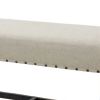Sania II Rustic Counter Ht. Bench, Antique Black Finish
