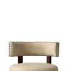 Lynsey Contemporary 24"Barstool With linen Cushion, Beige Finish, Set of 2