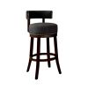 Lynsey Contemporary 29"Barstool With linen Cushion, Gray Finish, Set of 2