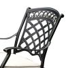 CHARISSA Transitional Arm Chair, Pack Of Two, Antique Black