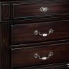 Syracuse Traditional Style Beautiful Nightstand, Dark Walnut