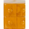 Studded Round Ceramic Frame Garden Stool, Yellow