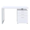 Superb white Office Desk with Reversible Set Up