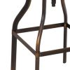 Adjustable Stool with Swivel, Antique Copper