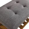 Wooden Bench, Gray & Oak