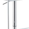Classic Adjustable Metal Bar Stool, Gray & Silver