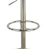 Chair Style Barstool With Tufted Seat And Back White And Silver