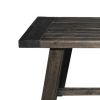 Transitional Style Bench In Acacia Wood Gray