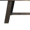 Transitional Style Bench In Acacia Wood Gray