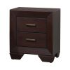 Chic Side Nightstand, Dark Cocoa Brown