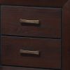 Chic Side Nightstand, Dark Cocoa Brown
