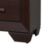 Chic Side Nightstand, Dark Cocoa Brown