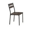 5 Piece Metal And Wood Dining Table Set In Antique Brown
