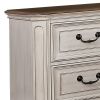 Transitional Wooden Nightstand with 2 Drawers and Bracket Legs, White