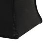 Leatherette Button Tufted Square Storage Ottoman with Seating, Black