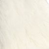 Faux Fur Upholstered Contemporary Metal Accent Chair, White and Gold