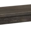 Transitional Style Rectangular Wooden Bench with Turned Legs, Bench