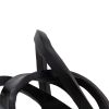 Metal Accent Decor with Interconnected Knot Design, Black