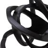 Metal Accent Decor with Interconnected Knot Design, Black