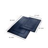 Nantes 2 Piece Fabric Bath Mat with Non Slippery Back The Urban Port, Dark Blue