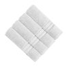 Bergamo 4 Piece Spun loft Towels with Stripes and Twill Weave The Urban Port, White