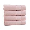 Bergamo 4 Piece Spun loft Bath Sheets with Twill Weaving The Urban Port, Pink