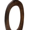 25 Inch Cut Out Metal Vase with Narrow Neck and Mouth, Dark Bronze