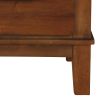 Wooden Nightstand with Chamfered Legs and 2 Spacious Drawers, Brown
