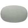 Fabric Upholstered Oversized Accent Ottoman with Metal Legs, Gray