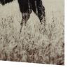 Rectangular Glass Wall Art with Animal Print and Sawtooth Hanger, Brown