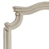 Scalloped Top Wood Encased Mirror with Molded Details, Antique White