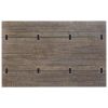 Flip Top Wooden Sofa Table with Open Bottom Shelf, Brown and Antique White