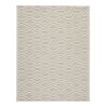 Rectangular Polypropylene Rug with Geometric Pattern, Medium, Beige