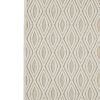 Rectangular Polypropylene Rug with Geometric Pattern, Medium, Beige