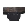 3 Piece Metal Frame Occasional Table Set with Rivets, Brown and Black