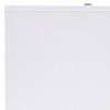 Metal Frame Table Lamp with Hardback Shade, Set of 2, White and Silver