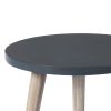 Wooden Accent Table with Splayed Legs Support, Black