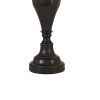 Metal Table Lamp with Turned Pedestal Base, Set of 2, Bronze