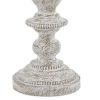 Drum Shade Table Lamp with Pedestal Base, Set of 2, Beige and Off White