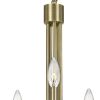 Metal Chandelier with 5 Candelabra Holders, Gold