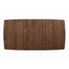 30 Inch Mid Century Modern Wooden Dining Table, Brown
