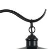 25 Inch Metal Downbridge Design Desk Lamp with Caged Shade, Dark Bronze