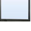 45 Inch Rectangular Wooden Frame Contemporary Mirror, Gray