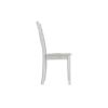 Wooden Dining Chair with X Shaped Back, Set of 2, White