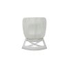 Wooden Dining Chair with X Shaped Back, Set of 2, White