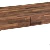 Industrial 3 Drawer Writing Desk with X Legs, Brown and Black