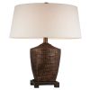 Table Lamp with Polyresin Urn Shape Base, Bronze