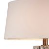Table Lamp with Abstract Mirror Block Base, Bronze