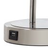 Desk Lamp with Adjustable Head and USB Port, Brushed Nickel